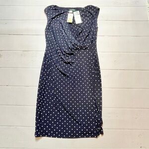 NWT - Ralph Lauren - Women’s Navy Polka Dot Dress